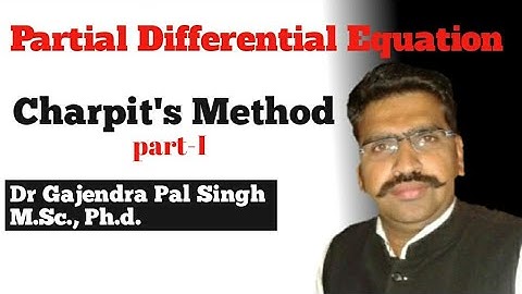 Non linear PDE: Charpit