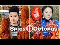 ASMR Amazing Spicy Octopus Eating Show Compilation #16