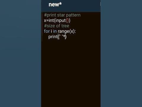 star pattern printing in python - YouTube
