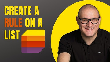 How to create email alerts on lists using Rules Automation
