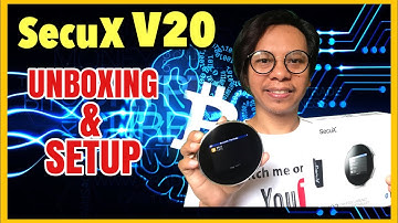 SecuX V20 CRYPTOCURRENCY HARDWARE WALLET - UNBOXING & SETUP