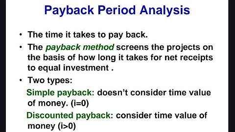 4.6 Payback Period Numerical ( Engineering economics)