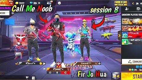 Session 8 Player Call me Noob || He Challenge me 1vs1 Custom ||