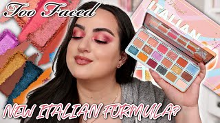 TOO FACED ITALIAN SPRITZ EYESHADOW PALETTE REVIEW + 3 LOOKS! IMPROVED  FORMULA?