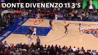 MONTY WILLIAMS making sure DONTE DIVENCENZO is wide open for all 11 3’s