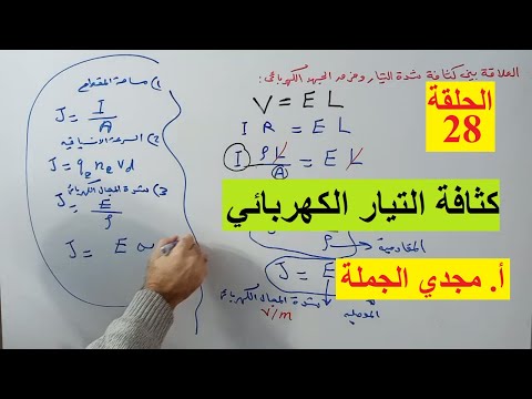 الحلقة 28 كثافة التيار الكهربائي