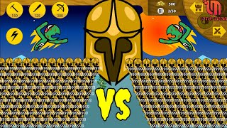 9999 GOLDEN SPEARTON VS 9999 GOLDEN SPARTON | STICK WAR LEGACY - KASUBUBKTQ