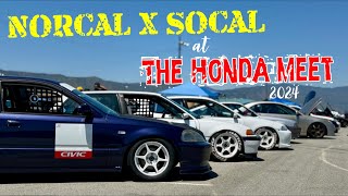 NORCAL KANJO CIVICS INVADE SOCAL | The Honda Meet 2024 | Los Angeles Late Night Run 4K | EF9 EG6 EK9