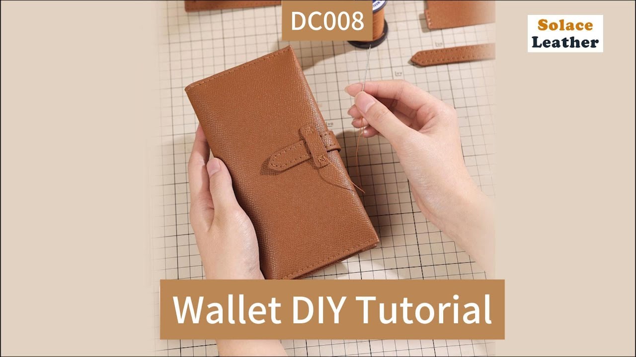 Solace Leather DC008 Wallet Sewing Tutorial
