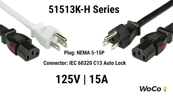 NEMA 5-15P to IEC 60320 C13 (A-Lock) | World Cord Sets