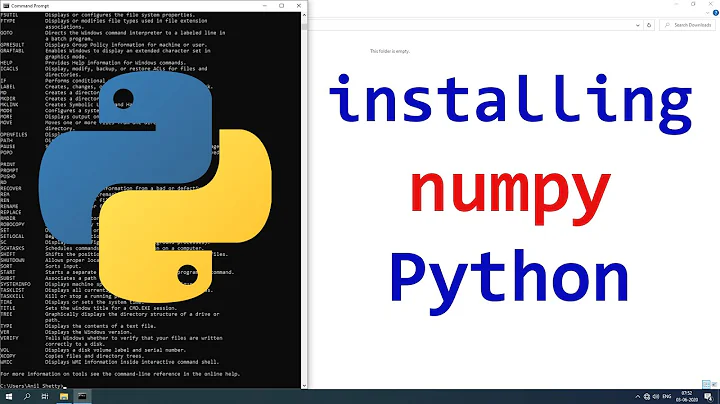 How to install NumPy for Python in Windows 10
