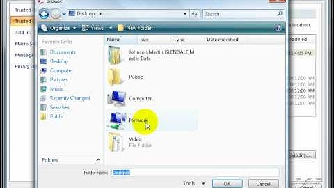 How To Set Trusted Locations in Access 2007