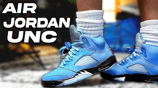 Air Jordan 5 University Blue UNC Review and On Foot !