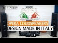 Opera loudspeakers artigianalit e design italiano si incontrano in questi diffusori hiend