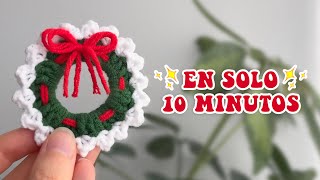 Crochet Christmas Wreath in 10 MINUTES 🎄 The Perfect Detail for Your Gifts screenshot 5