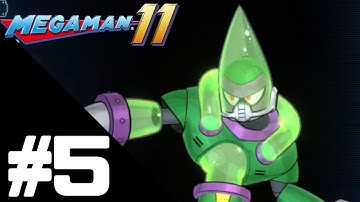 MEGA MAN 11 Walkthrough Gameplay Part 5 – Stage 5: Bounce Man – PS4 PRO 1080p No Commentary