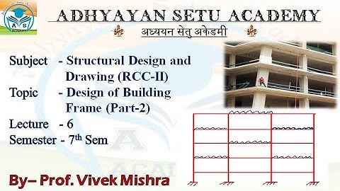 Design Of Building Frame Part-2(RCC-II,Unit-1,Lecture-6) #CivilEngineering#RGPV #AdhyayanSetuAcademy