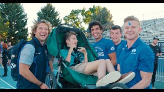 Courageous Kids join BYU track athletes at Invitational