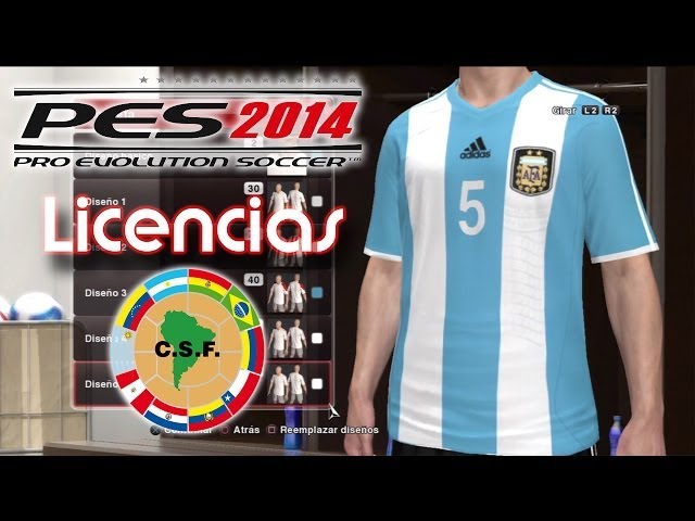 Mostrada la lista de equipos con licencias de PES 2014 • Consola y Tablero