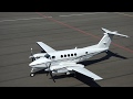 Beech b200 super king air landing startup takeoff eheh