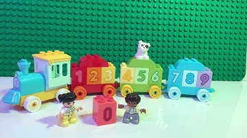 LEGO Duplo Train | Play & Learn with 0-9 Duplo Number Blocks Counting Train Set 10954 | Maths Fun
