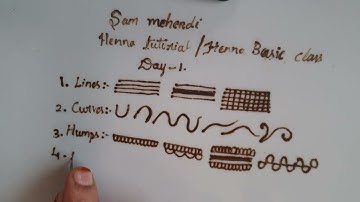 Henna Classes Day 1| introduction to Basic  Henna Elements | Henna Classes By Sammehendi