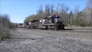 SD80MACs, Herzog Ballast Train, & More: A visit to the NS Pittsburgh Line, Day 1 (4/20/16)