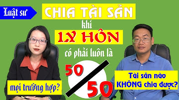Những nguyên tắc PHÂN CHIA tài sản khi LY HÔN - Luật sư trả lời