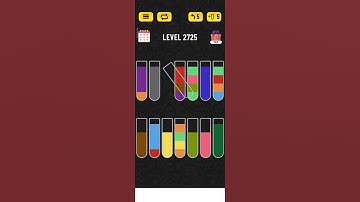 Water sort puzzle level 2725 #watersortpuzzle #games #puzzle #solveitwithme #gamesolutions #solved