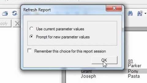Crystal Reports - Filtering Data with the Reader - Tutorial