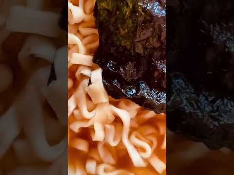 【ASMR 食べ物 動画】【聞く高齢者レクリエーション動画】カレーうどん（韓国海苔トッピング／袋麺） | 新レクネタ