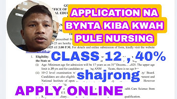 Na bynta kiba kwah pule NURSING ha Meghalaya | GNM BAD ANM