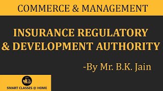 IRDA (Insurance Regulatory and development authority) Lecture, BBA, MBA by Mr. B.K. Jain.