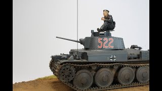 Tamiya 1/35 Panzer 38T, Testing New Mr Color German Grey 513/514