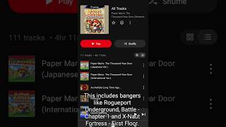 ICONIC Paper Mario: Thousand-Year Door OST has arrived on Nintendo Music