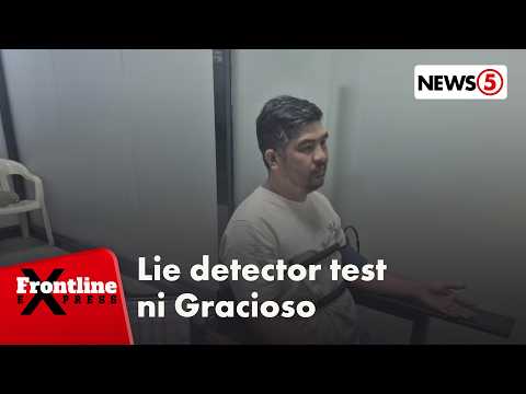 Gracioso, sumalang sa ikalawang lie detector test ng NBI | Frontline Express