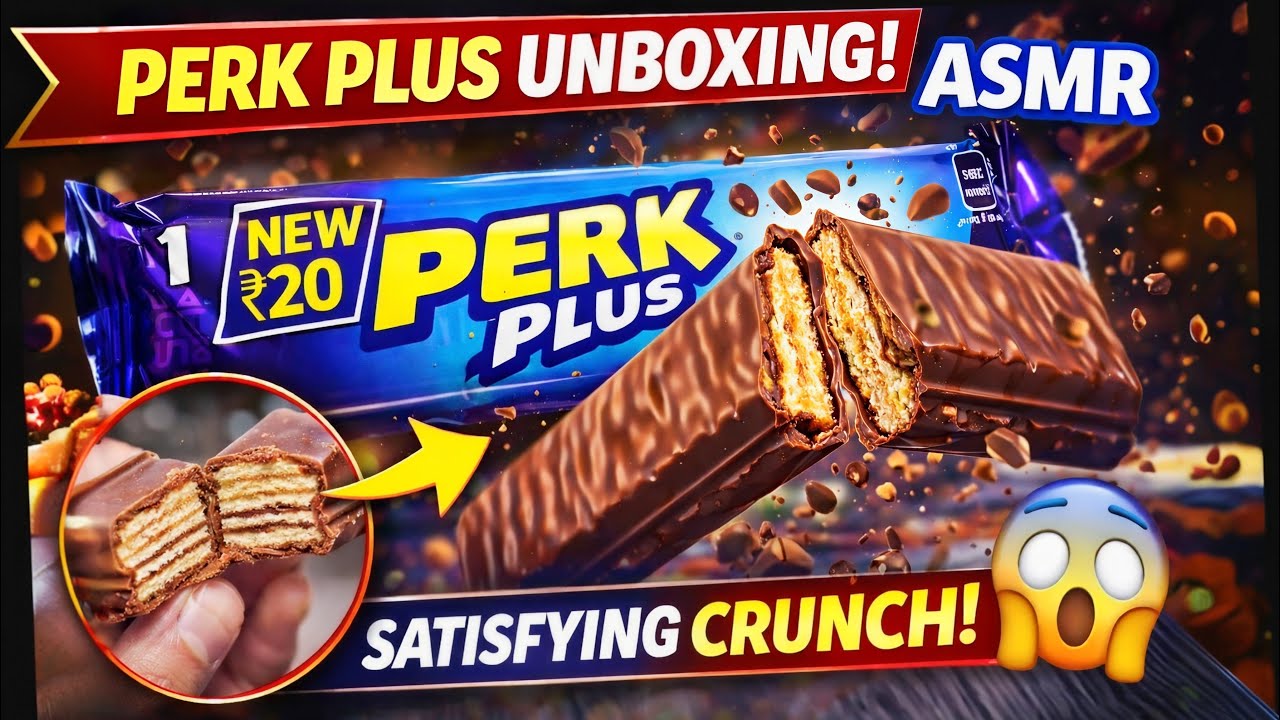 PERK PLUS UNBOXING ASMR 😍 | Satisfying Crunchy Chocolate Sounds 🍫🔥 ...