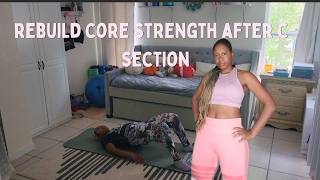 10 Minute Core Restore For New Moms after C-section starting at 6 weeks postpartum