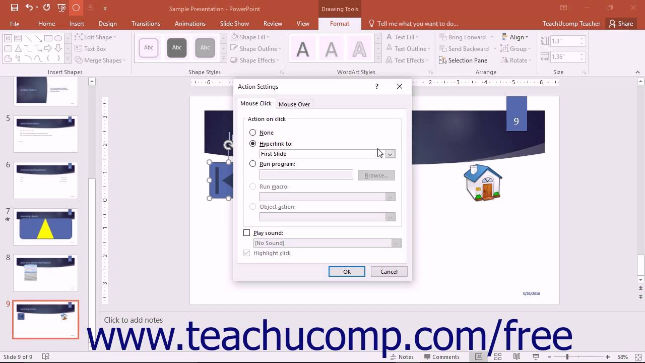 Action Buttons In Powerpoint Tutorial Teachucomp Inc