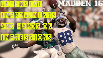 Madden NFL 16 Defensive Improvements and Hands On Impressions  | Madden 16 E3 Gameplay