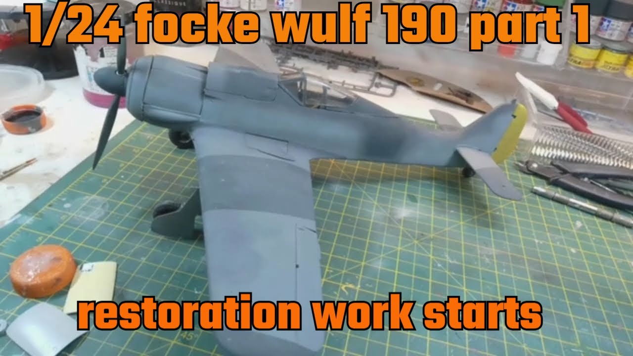 Airfix 1/24 Focke Wulf 190 RESTORED to Perfection after 30 years