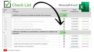 Cómo hacer un CHECKLIST en Excel para lista de tareas.