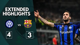 Hakan Çalhanoğlu Barcelona 3-4 Inter Extended Highlights & All Goals Champions League 2025