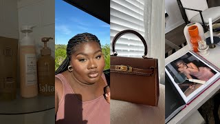 VLOG — GETTING MY LIFE BACK ON TRACK | NEW HAIR + PRODUCT EMPTIES + COOKING + UNBOXING’S &amp; MORE