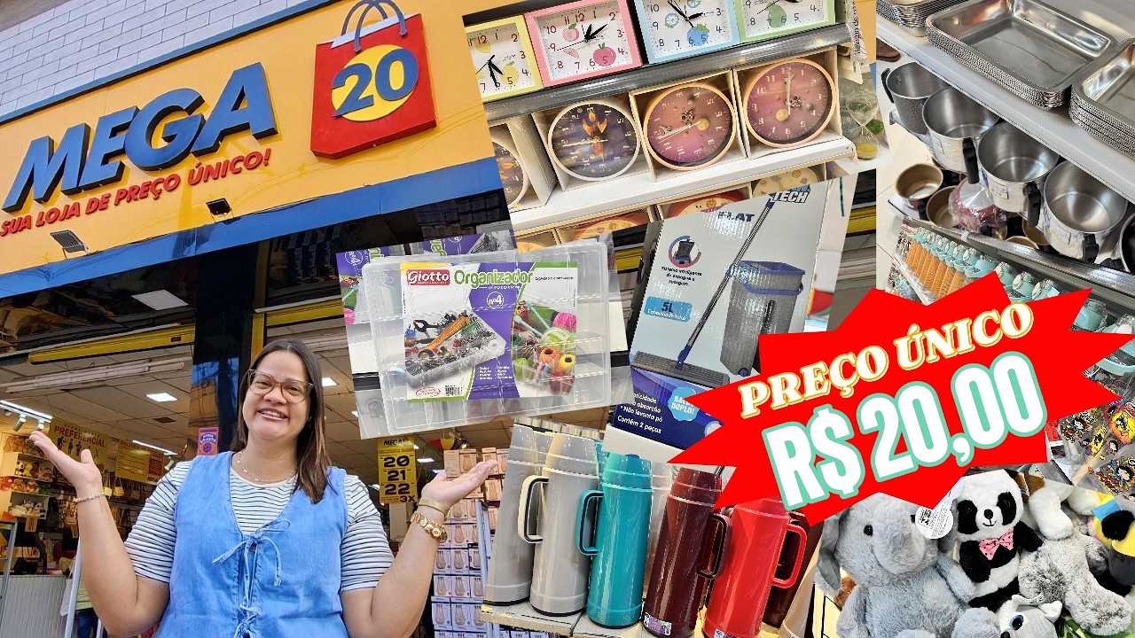 O QUE DÁ PRA COMPRAR COM 20 REAIS HOJE? 😱 Fomos conferir na Loja MEGA 20 em Cavaleiro!