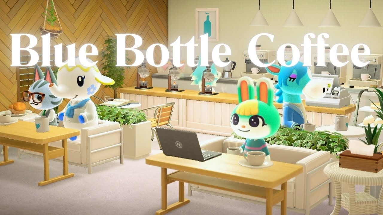 【ACNH】Blue Bottle Coffee☕ ｜Elegant Jazz & Cozy Coffee for Study & Relax｜2 Hour Loop