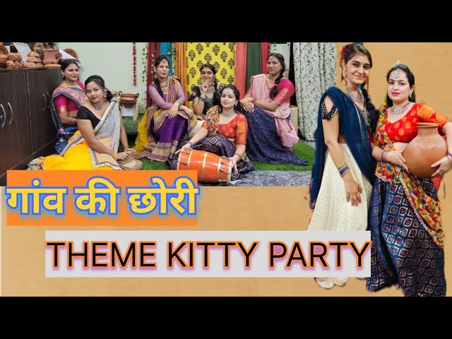 village theme party dress Village Theme Kitty Party