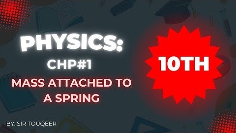 MASS ATTACHED WITH SPRING #simple #physics #automobile #chemistry