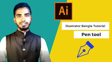 Illustrator Bangla tutorial | Graphic design Bangla tutorial Part 9(Pen tool-1)