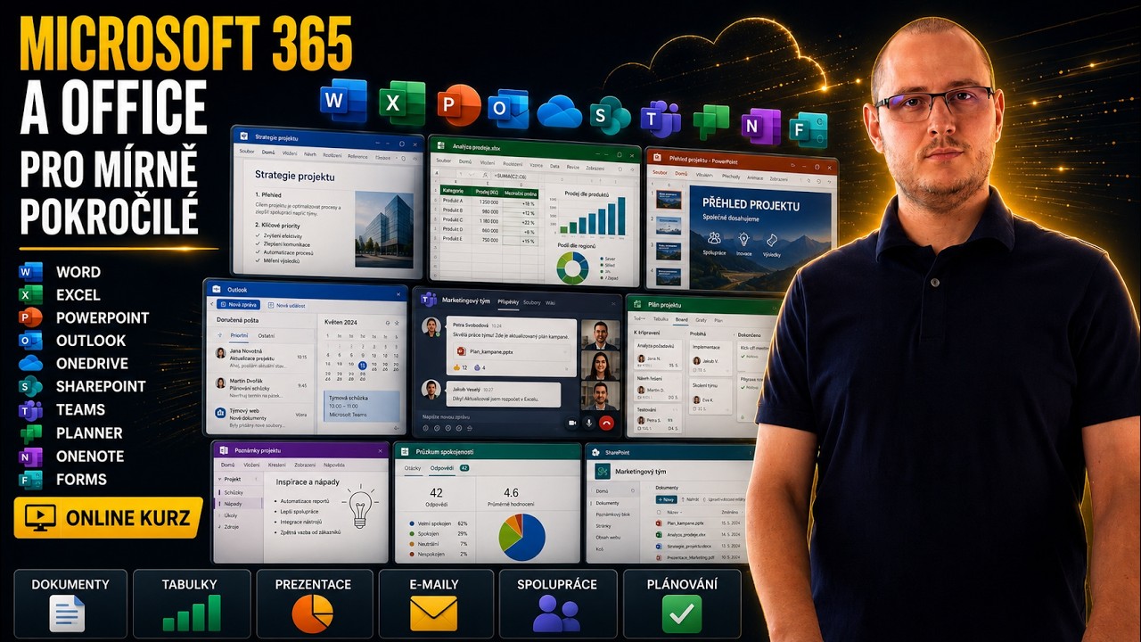 Náhled videa: Školení Microsoft 365 a Office pro mírně pokročilé